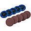 Draper  Aluminium Oxide Sanding Discs, 50mm, 180 Grit (Pack of 10) 75612