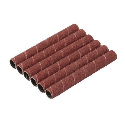 Draper Aluminium Oxide Sanding Sleeves, 12.7 x 115mm, 80 Grit (Pack of 6) 08364