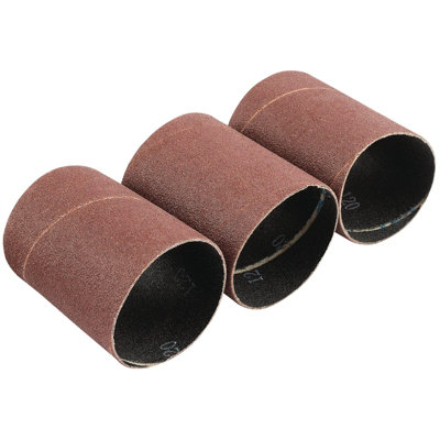 Draper  Aluminium Oxide Sanding Sleeves, 45 x 60mm, 120 Grit (Pack of 3) 93354