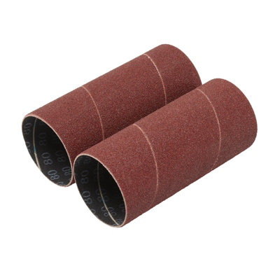 Draper Aluminium Oxide Sanding Sleeves, 50 x 115mm, 80 Grit (Pack of 2) 08405