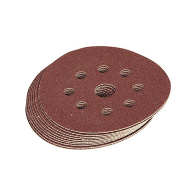 Draper Assorted Grit Hook and Loop Sanding Discs, 125mm (Pack of 10) 63372