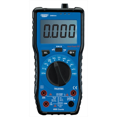 Draper Auto & Manual Ranging Digital Multimeter 92433 DIY at B&Q