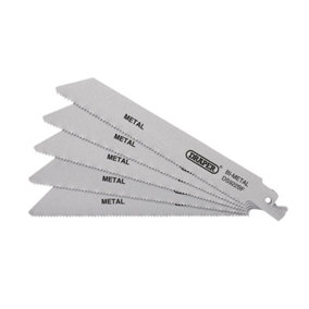 Draper  Bi-metal Reciprocating Saw Blades for Metal, 150mm, 14tpi (Pack of 5) 43459