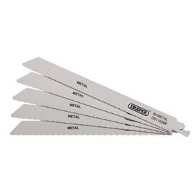 Draper  Bi-metal Reciprocating Saw Blades for Metal Cutting, 225mm, 14tpi (Pack of 5) 38594