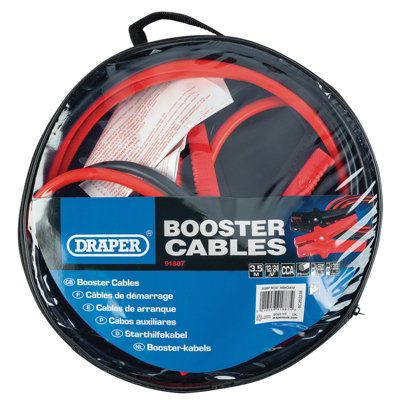 Draper 91887 - Cavi Di Avviamento, 29 Mm² X 3,5 M, In Alluminio Rameato, Per Auto E Furgoni, 350A/1,1V
