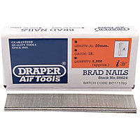 Draper  Brad Nails, 20mm (Pack of 5000) 59824