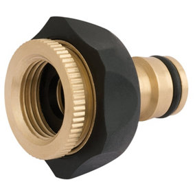Draper Brass and Rubber Tap Connector, 1/2 - 3/4" 24646