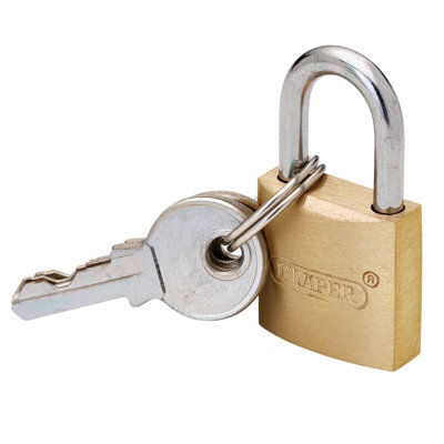 Draper Brass Cylinder Padlock, 20mm 21725
