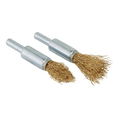 Draper  Brassed Steel Crimped Decarb Brush Set (2 Piece) 41439