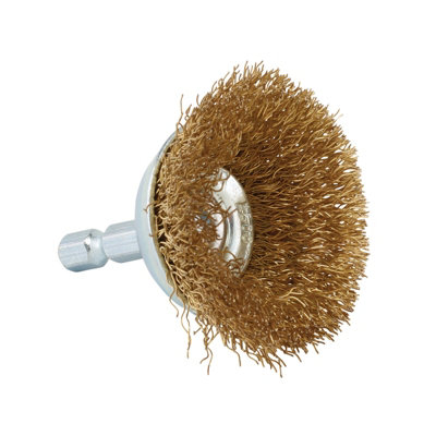 Draper  Brassed Steel Crimped Wire Cup Brush, 40mm 41431