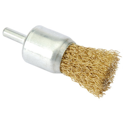 Draper  Brassed Steel Crimped Wire End Brush, 25mm 41438