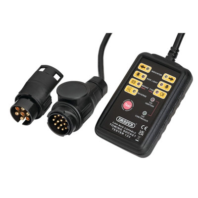 Draper CAN Bus 13 and 7-Pin Towbar Socket Tester 27198