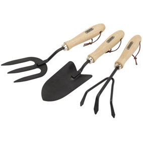 Draper  Carbon Steel Hand Fork, Cultivator and Trowel with Hardwood Handles 83993