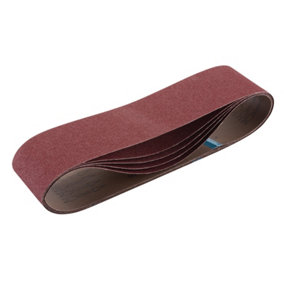 Draper  Cloth Sanding Belt, 100 x 915mm, 80 Grit (Pack of 5) 09264