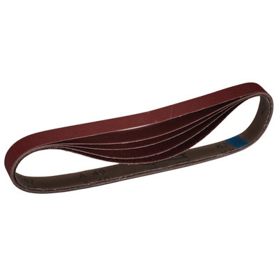 Draper  Cloth Sanding Belt, 25 x 762mm, Assorted Grit (Pack of 5) 08702