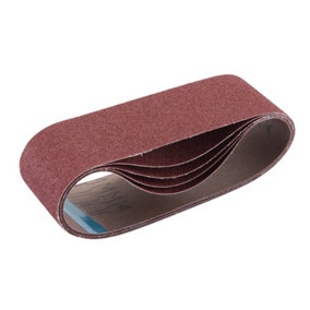 Draper  Cloth Sanding Belt, 75 x 533mm, 80 Grit (Pack of 5) 09239