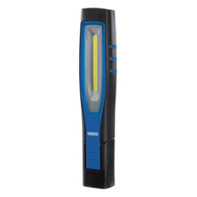 Draper  COB/SMD LED Rechargeable Inspection Lamp, 10W, 1,000 Lumens, Blue, 1 x USB Cable, 1 x Charger 11764