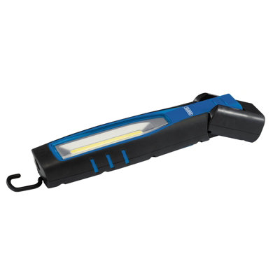 Draper COB/SMD LED Rechargeable Inspection Lamp, 10W, 1,000 Lumens, Blue, 1 x USB Cable Only 11768