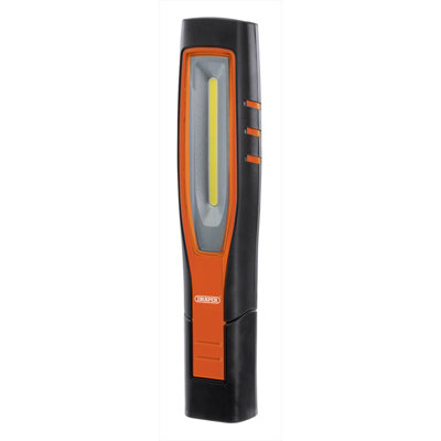 Draper  COB/SMD LED Rechargeable Inspection Lamp, 10W, 1,000 Lumens, Orange 11766