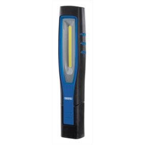 Draper  COB/SMD LED Rechargeable Inspection Lamp, 7W, 700 Lumens, Blue, 1 x USB Cable, 1 x USB Charger 11758