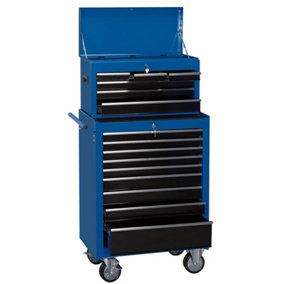Draper  Combination Roller Cabinet and Tool Chest, 15 Drawer, 26", 680 x 458 x 1322mm 11533