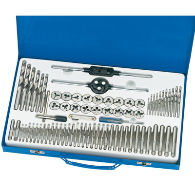 Draper Combination Tap and Die Set Metric and BSP (76 Piece) 79205