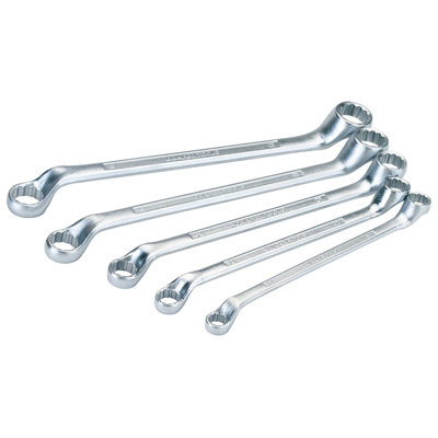 Draper Cranked Metric Ring Spanner Set 5 Piece 35089