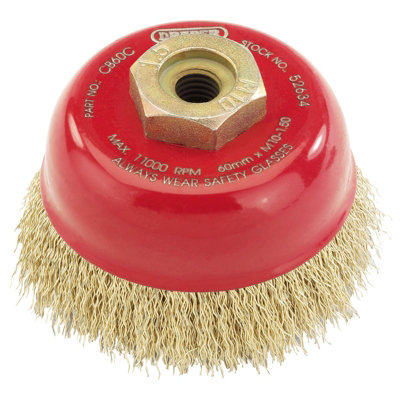 Draper  Crimped Wire Cup Brush, 60mm, M10 52634