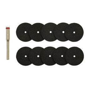 Draper Cutting Wheels and Holder for D20 Engraver/Grinder (10 Piece) 08957
