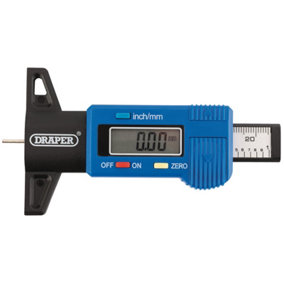 Draper Digital Tyre Tread Depth Gauge 92224