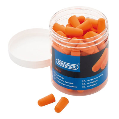 Draper Disposable Ear Plugs (Jar of 50 Pairs) 04115
