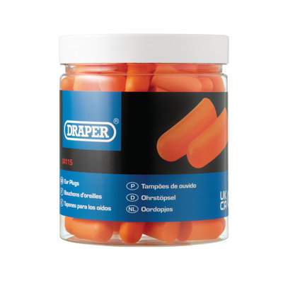 Draper Disposable Ear Plugs (Jar of 50 Pairs) 04115
