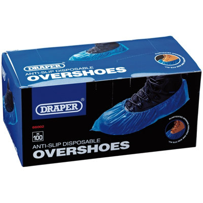 Draper Disposable Overshoe Covers Box of 100 66002