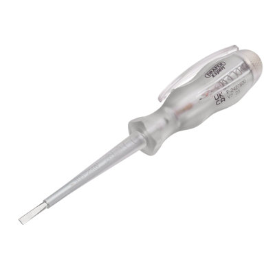 Draper Draper Expert VDE Mains Tester Screwdriver, 105-250V AC, 140mm 14057