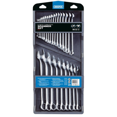 Draper Draper Hi-Torq Metric Combination Spanner Set 25 Piece 26696