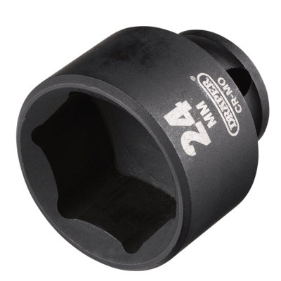 Draper Draper HI-TORQ Metric Impact Socket, 3/8" Sq. Dr., 24mm  20175