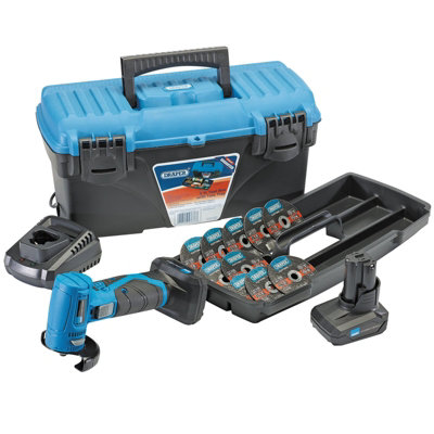 Draper  Draper Storm Force 10.8V Angle Grinder/Cut-Off Tool Kit - Tool Kit 2 90376