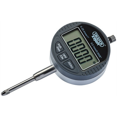 Draper Dual Reading Digital Dial Test Indicator, 0 - 25mm/0 - 1
