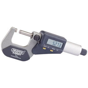 Draper Dual Reading Digital External Micrometer, 0 - 25mm/0 - 1" 46599