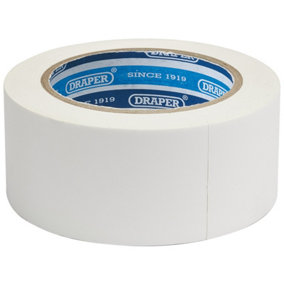 Draper  Duct Tape Roll, 30m x 50mm, White 49431