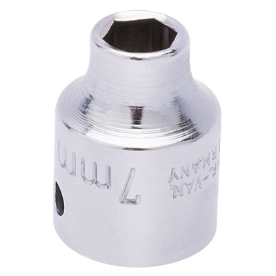 Draper Elora Bi-Hexagon Socket, 3/8" Sq. Dr., 7mm 25838