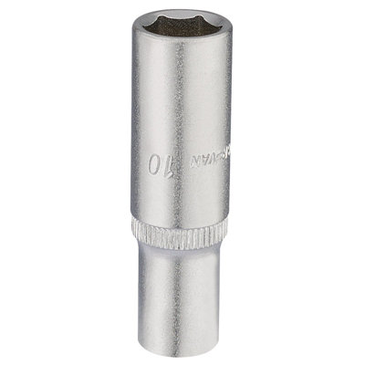 Draper Elora Deep Socket, 1/4" Sq. Dr., 10mm 58730