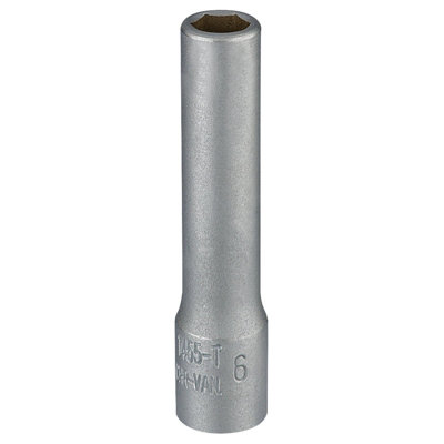 Draper Elora Deep Socket, 1/4" Sq. Dr., 6mm 58726