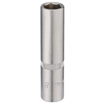 Draper Elora Deep Socket, 1/4" Sq. Dr., 8mm 58728