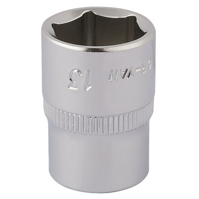 Draper Elora Hexagon Socket, 1/4" Sq. Dr., 13mm 11102