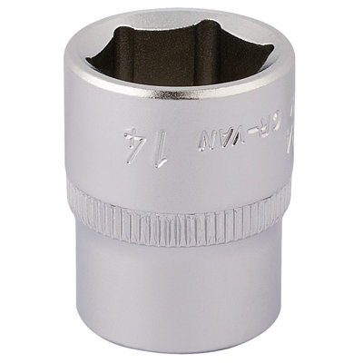 Draper Elora Hexagon Socket, 1/4" Sq. Dr., 14mm 11103