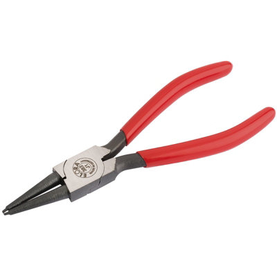 Draper Elora J1 Straight Internal Circlip Pliers with Dipped Handles, 8 - 25mm 21285