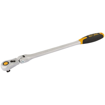 Draper Elora Quick Release Soft Grip Ratchet with Flexible Head, 1/2" Sq. Dr., 430mm 58752