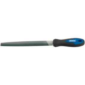 Draper Engineer's Half Round Second Cut File with Soft Grip Handle, 200mm 44954