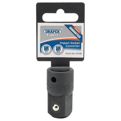Draper Expert 1/2"F x 3/4"M Impact Socket Converter 14106